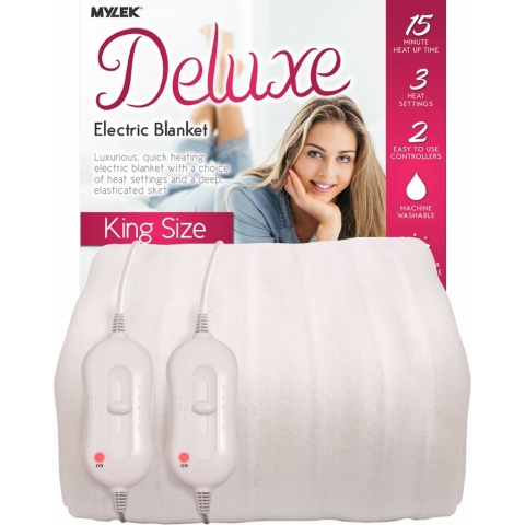 MYLEK Fully Fitted King Size Electric Blanket Thumbnail