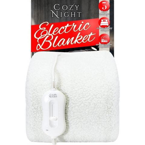 Cozy Night Fleece Single Electric Blanket