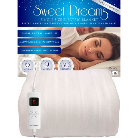 Sweet Dreams Fully Fitted Single Electric Blanket