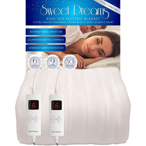 Sweet Dreams Fully Fitted King Size Electric Blanket