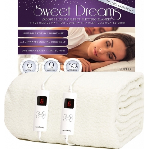Sweet Dreams Fully Fitted Double Fleece Electric Blanket Thumbnail