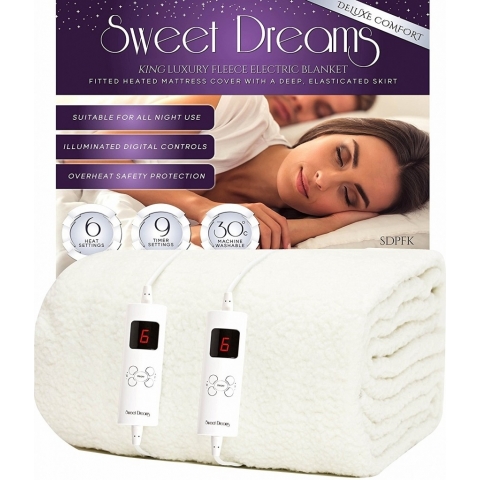 Sweet Dreams Fully Fitted King Size Fleece Electric Blanket Thumbnail
